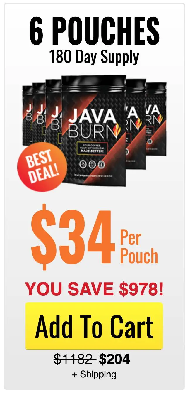 Java Burn 6 bottle price 